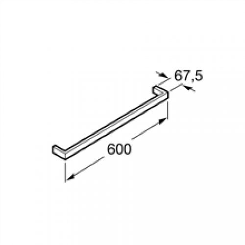 Porte-serviettes de lavabo 60 cm Nuova Roca