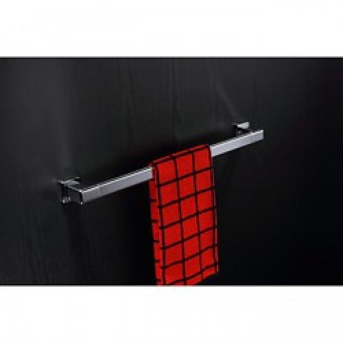 Porte-serviettes de type contemporain en laiton chromé