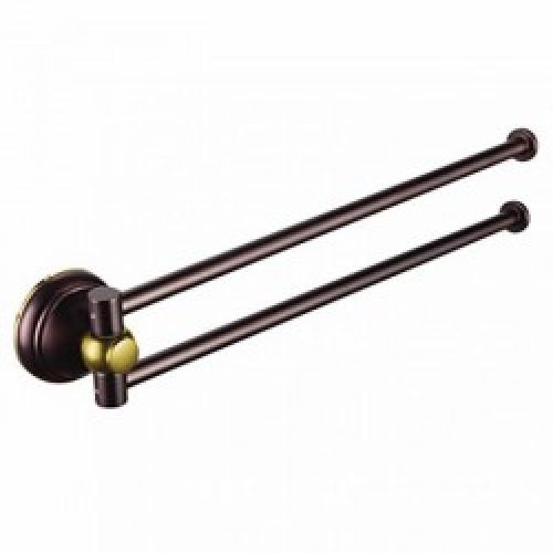 Porte-serviettes à double barres de style classique en bronze huilé ( 40.5 cm )