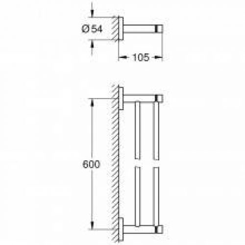 Porte-serviettes double Grohe Essentials