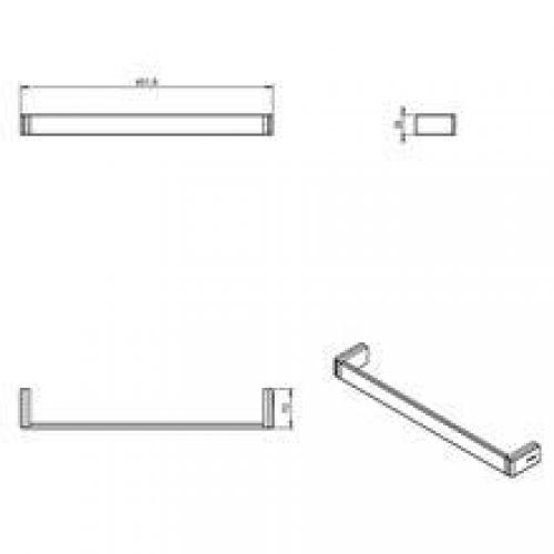 Porte-serviettes extreme 45 cm COSMIC