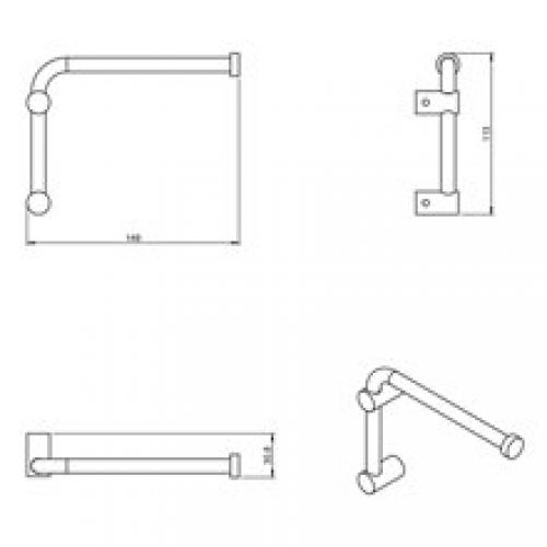 Porte-serviettes ou dérouleur papier WC…