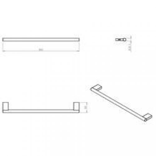 Porte-serviettes project 60 cm COSMIC