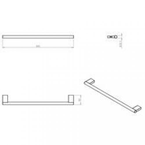 Porte-serviettes project 80 cm COSMIC