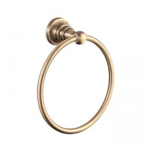 Porte-serviettes rond en laiton bronze antique