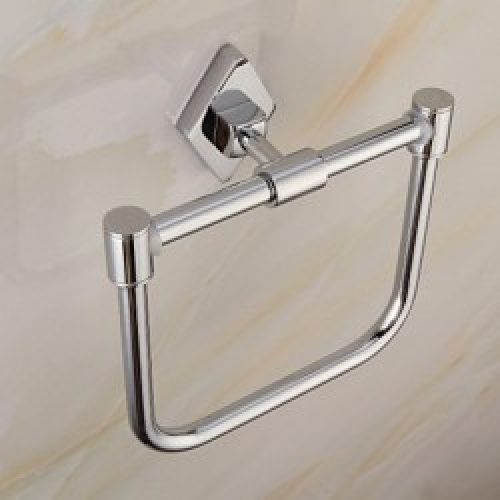 Porte-serviettes sous forme d’anneau de style moderne avec fixation murale