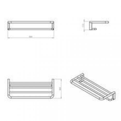 Porte-serviettes étagère white COSMIC