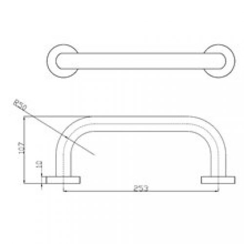 Porte-serviettes une barre 30cm laiton Medicrom…