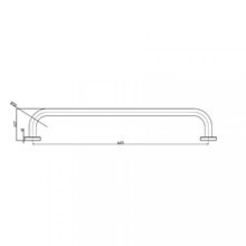 Porte-serviettes une barre 65 cm laiton…