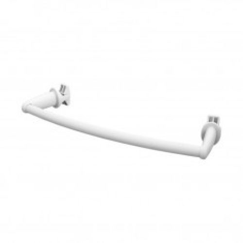Porte-serviettes universel pour radiateur sèche-serviettes cintré – 340mm – Blanc