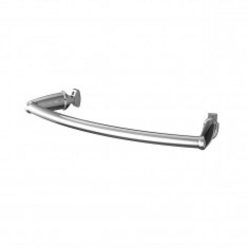 Porte-serviettes universel pour radiateur sèche-serviettes cintré – 430mm – Chromé