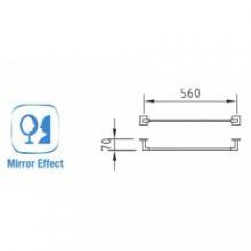 Porte-serviettes Xtreme 7 cm