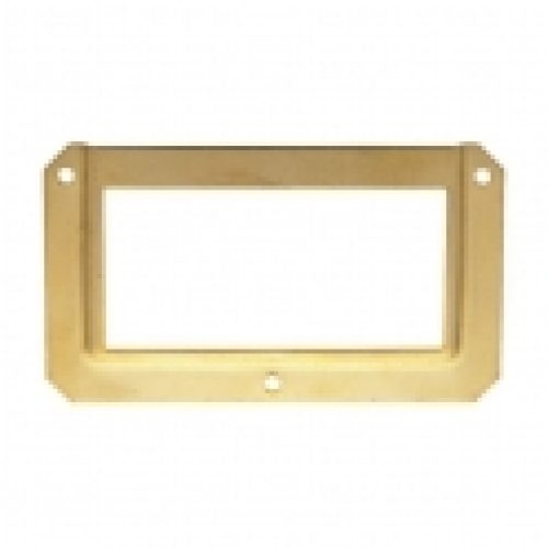 Porte-étiquette laiton – Laiton chromé – Guitel Point M