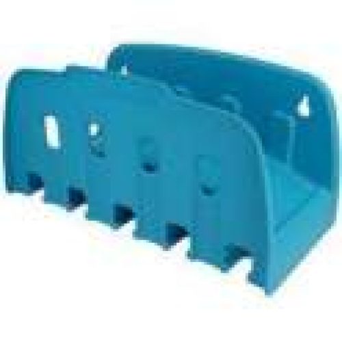 Porte tuyau mural Bleu petit modèle