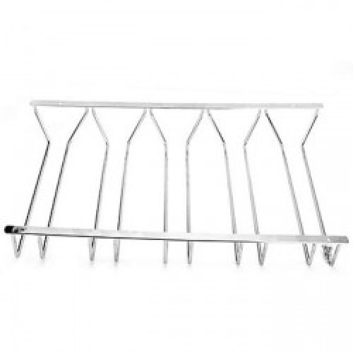 Porte-verres sous forme d&rsquo;étagère en acier inoxydable