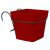 Pot carré TOSCANE 3,4L avec support – Rouge rubis