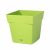 Pot de fleur Toscane avec soucoupe 17,4×17,4x17cm carré – 3,4L