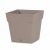 Pot de fleur Toscane avec soucoupe 24,8×24,8x24cm carré – 10L