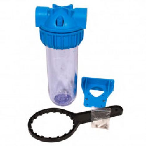 Pot à filtre 3/4″ cuve transparente vide avec clé de démontage