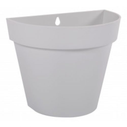 Pot mural demi-rond TOSCANE 1,36L – Blanc cérusé