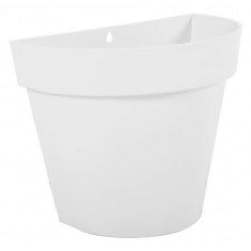 Pot mural demi-rond TOSCANE 4,34L – Blanc cérusé