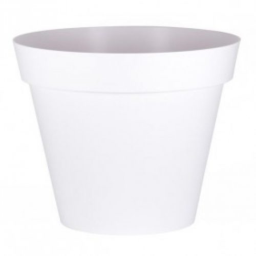 Pot rond blanc – diamètre 80 cm – 170 litres – Toscane 13623