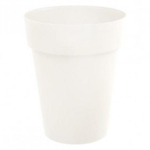 Pot rond mi-haut 44 cm blanc – 50 litres – Toscane 13629