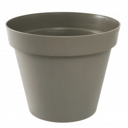 Pot rond taupe – diamètre 60 cm  – 76 litres – Toscane 13614