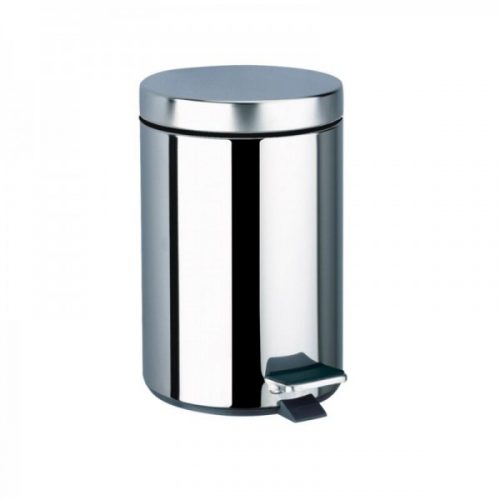 Poubelle A Pedale Delabie 5L Acier Inoxydable Poli Brillant