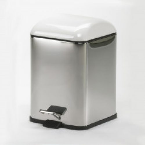 Poubelle avec pédale blanc Karta