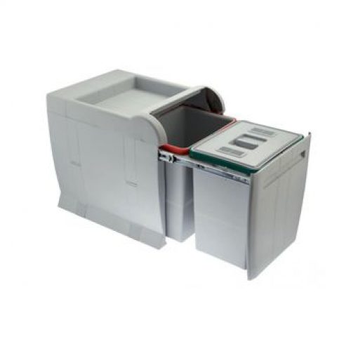 Poubelle de cuisine encastrable BATURA – 2×18 litres