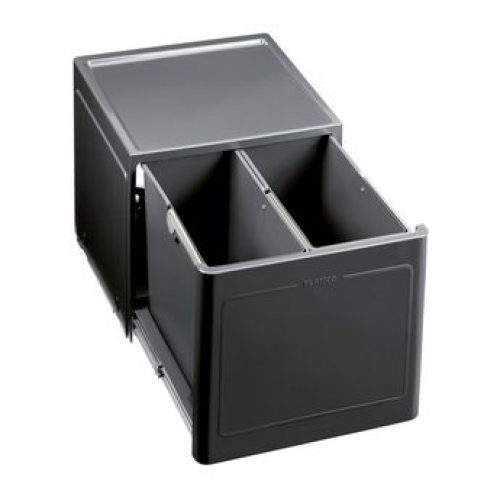 Poubelle de cuisine encastrable BLANCO BOTTON PRO 45/2 Automatique – 2×13 litres