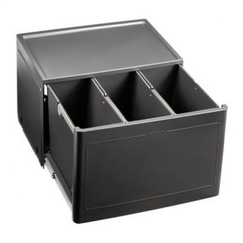 Poubelle de cuisine encastrable BLANCO BOTTON Pro 60/3 Manuell – 3×13 litres