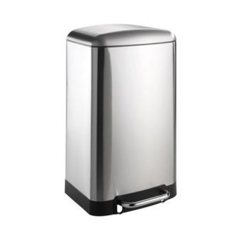 Poubelle de cuisine à pédale WENKO STUDIO inox – 30 litres