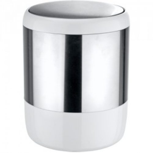 Poubelle de salle de bain à couvercle oscillant design Loft – 6 litres