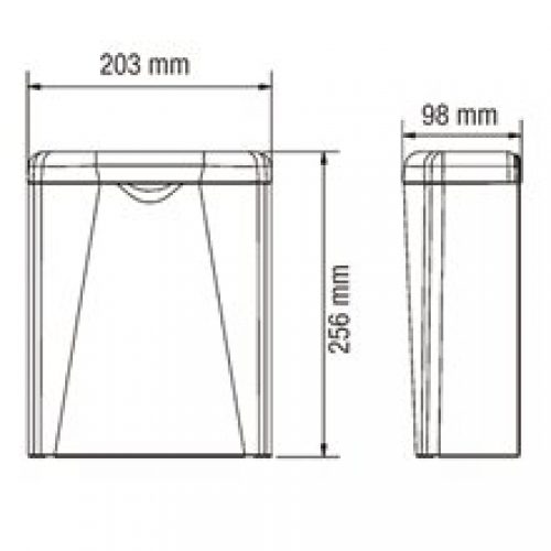 Poubelle hygiénique fixée Bradley Mediclinics