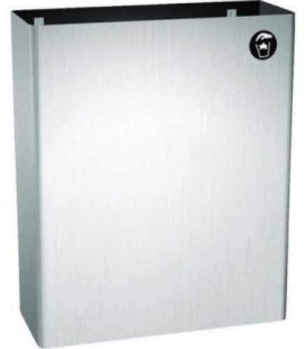 Poubelle Inox pour montage mural 356×432 mm