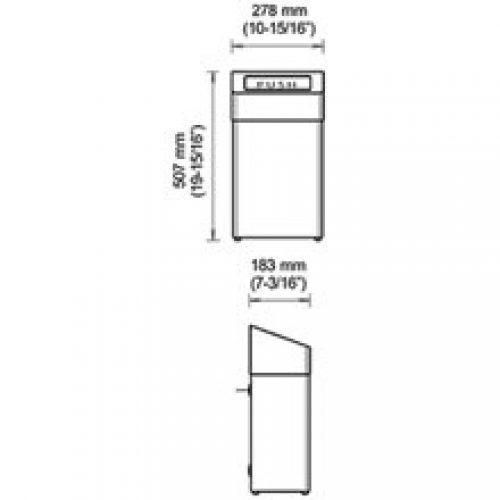 Poubelle sanitaires retour automatique blanche…