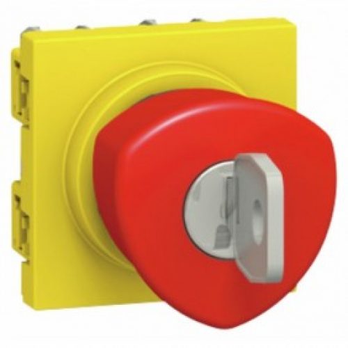 Poussoir coup de poing à clé – arrêt d’urgence Mosaic – 2 modules – 3A