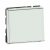 Poussoir inverseur porte étiquette Mosaic – 2 modules –  6A – blanc