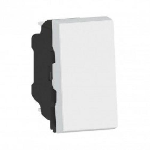 Poussoir Mosaic – 1 module – 6 A – Blanc