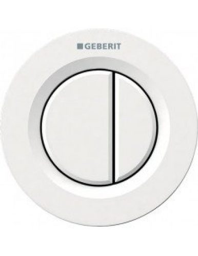 Poussoir pneumatique GEBERIT à encastrer double touche blanc…