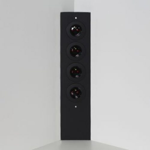 Prise de cuisine – Bloc ESQUINA 4 prises d´angle soft touch noir