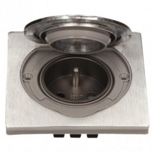 Prise en inox – type 2P+T – hermétique