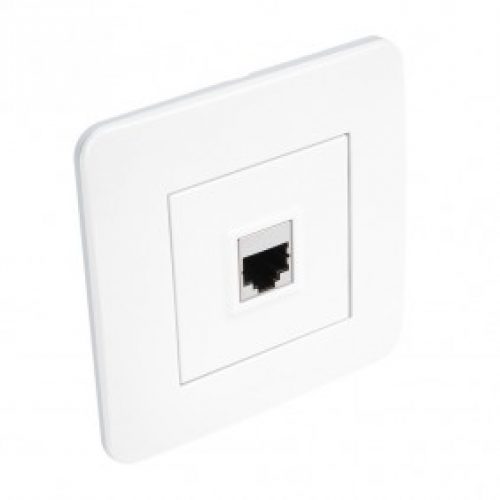 Prise RJ45 complète – blanc brillant – Casual