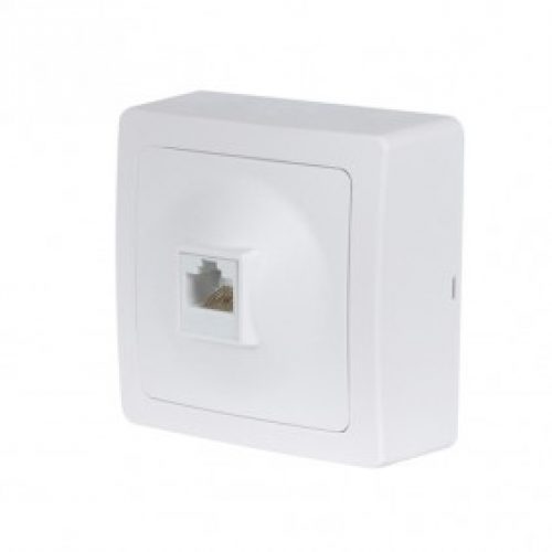 Prise RJ45 saillie complète – blanc – Blok