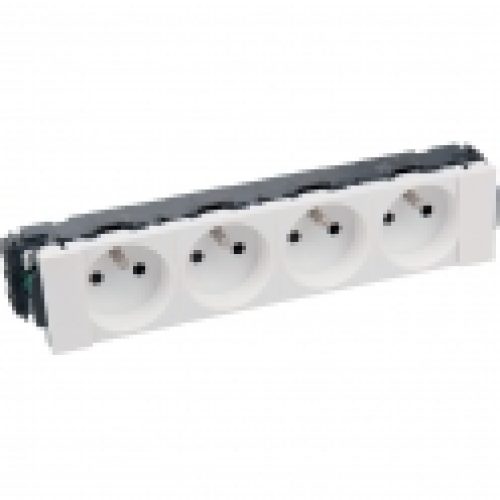 Prise spéciale goulotte 4 x 2P+T Mosaic – Legrand