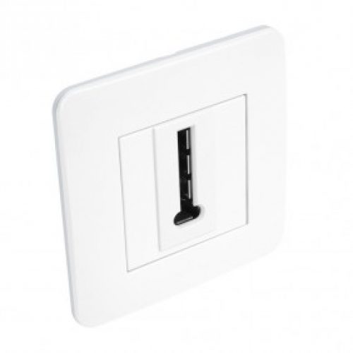 Prise téléphone complète – blanc brillant – Casual