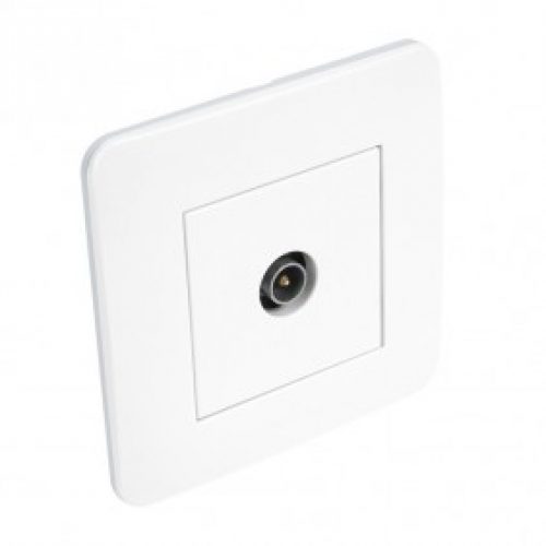 Prise TV complète – blanc brillant – Casual