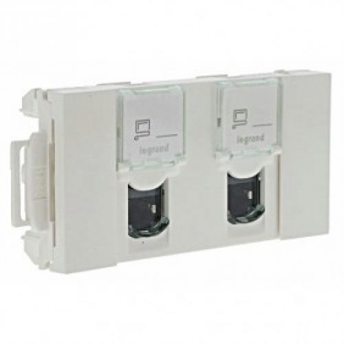 Prises RJ45 pour goulotte à clippage direct – Mosaïc